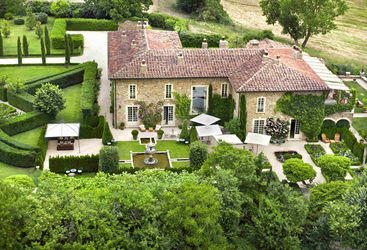 Aerial view of Borgo Villa