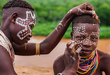 Ethiopian tribal people