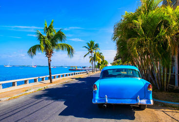 Vintage car in Varadero