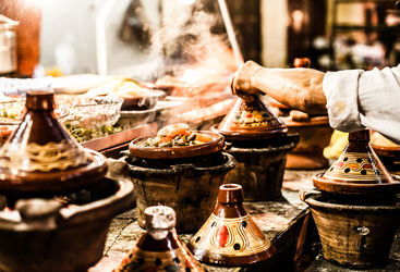 Moroccan tagine dishes