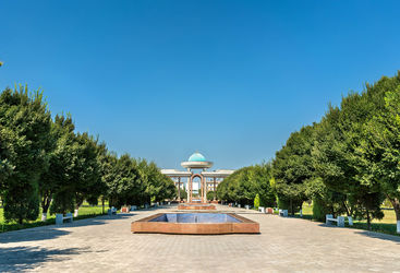 Jalal ad-Din Mingburnu Park in Urgench, Uzbekistan