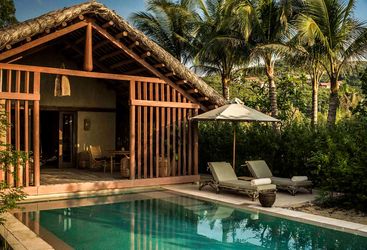 beach pool villa exterior