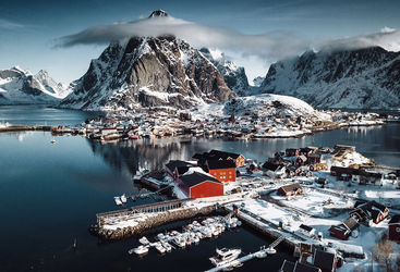 winter in Norway's Lofoten Island