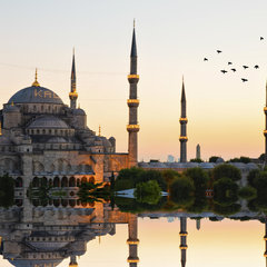 Mosque in Istanbul at Sunrise