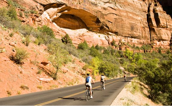 Biking in Zion