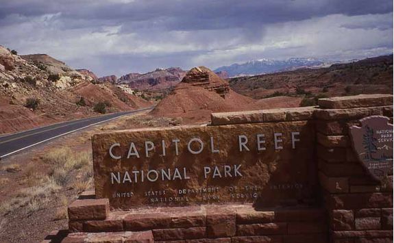 Capitol Reef sign
