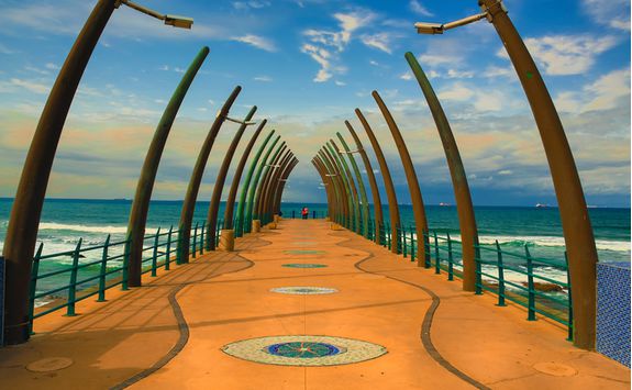 Whale pier in Durban