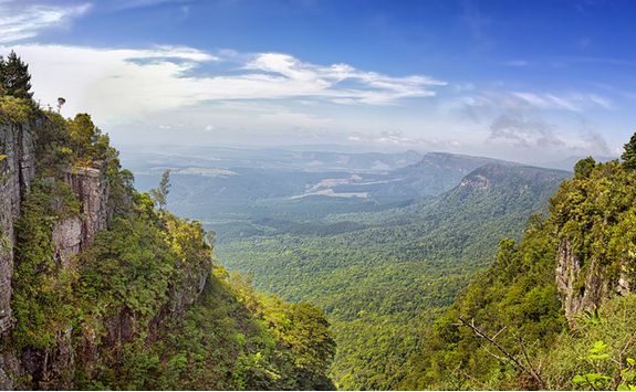 View over the Drakensberg Mountains