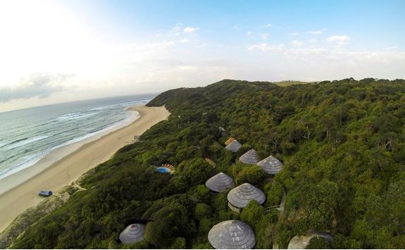 Aerial view of Thonga Beach Lodge
