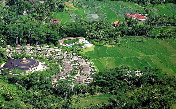 amanjiwo areial view