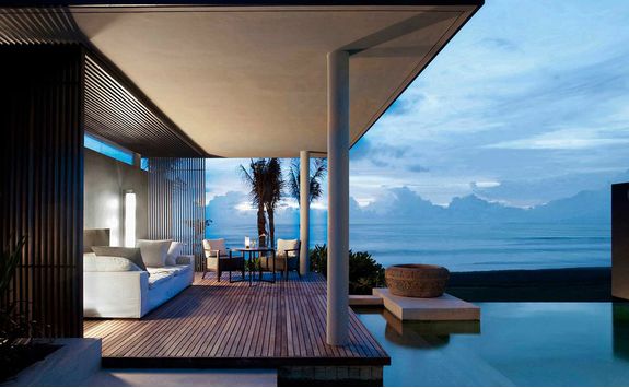 Pool villa at soori