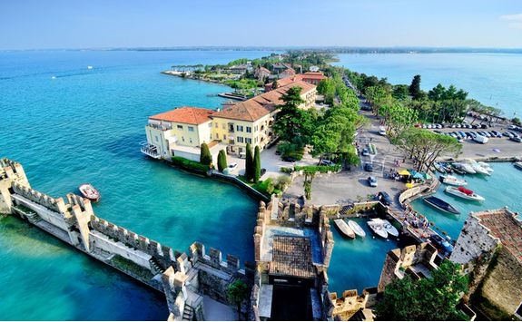 lake garda aerial view
