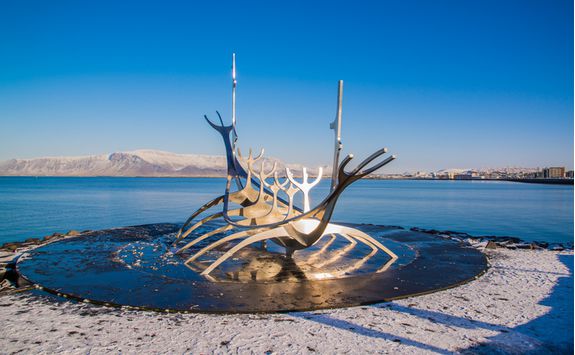 Viking statue in Reykjavik