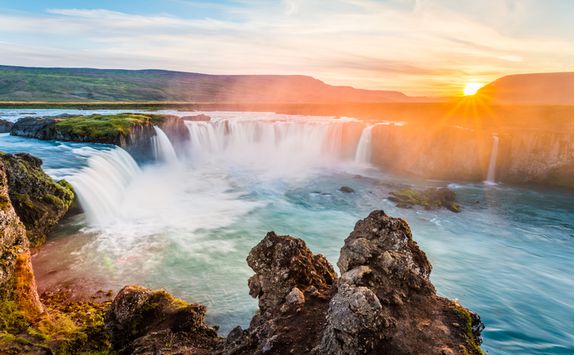 The Golden Waterfall