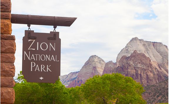 Zion National Park Sign