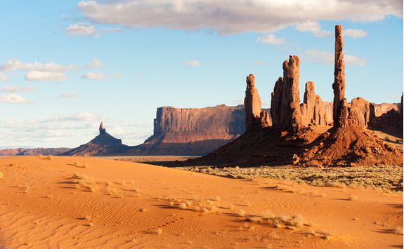 View across Monument Valley