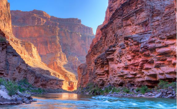 Rive running through a Canyon