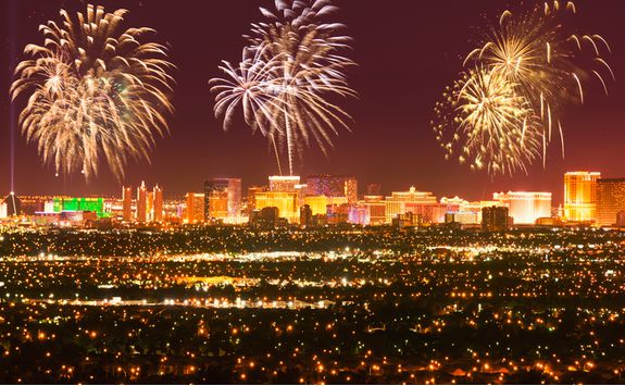 Fireworks over Las Vegas