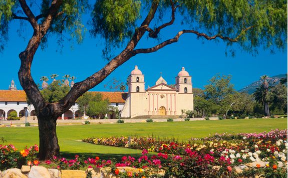 santa barbara mission garden