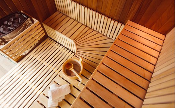 Warm up in a Swedish sauna