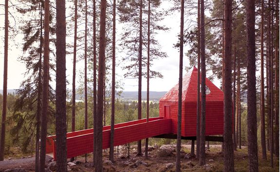 The Blue Cone at the Treehotel