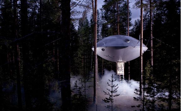 UFO at the TreeHotel