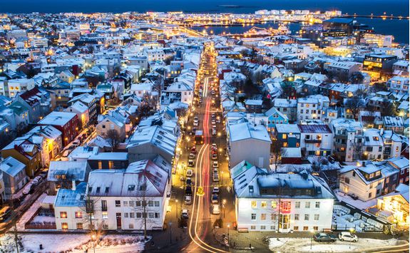 reykjavik at night