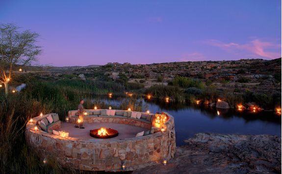 bushmans kloof dining by candlelight
