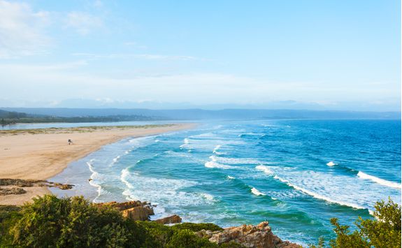 The surf at Plettenberg Bay beach