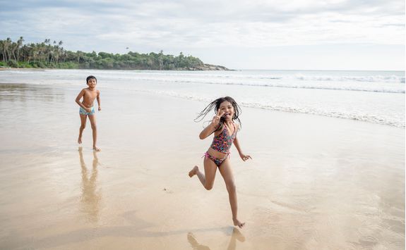 Kids on the beach