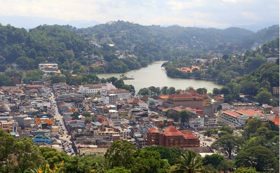 Kandy, aerial view