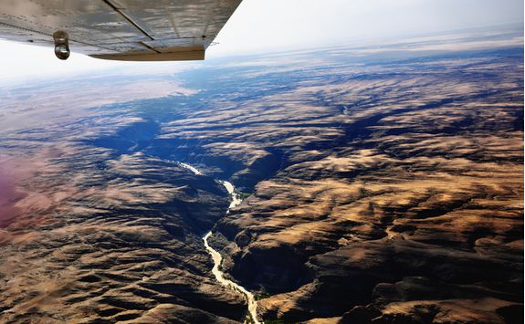 Flight over Kuiseb