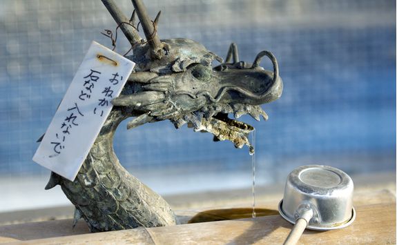 Dragon detail at Sensoji Temple in Tokyo