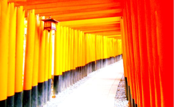 Torii gates at Fushimi Inari Shrine in Kyoto