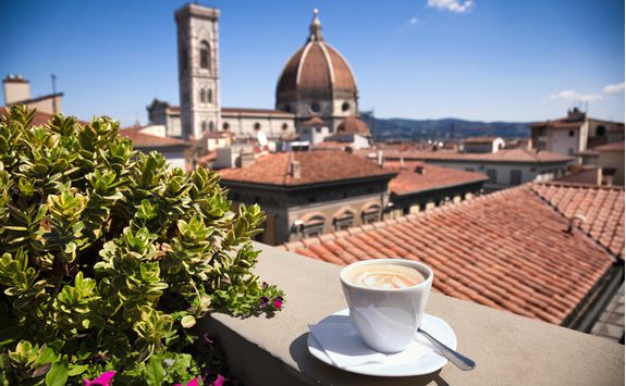 Coffee with a view of Florence