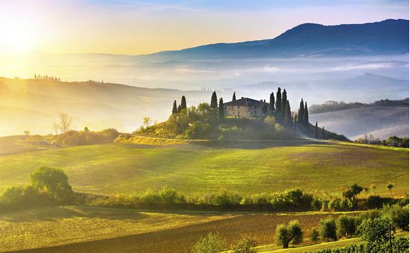 Sunrise in Tuscany