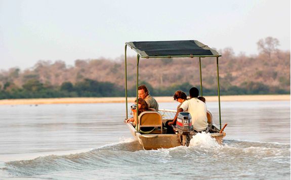 Boat trip in the Selous