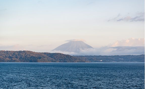 Mount Yotei viewed across Lake Toya