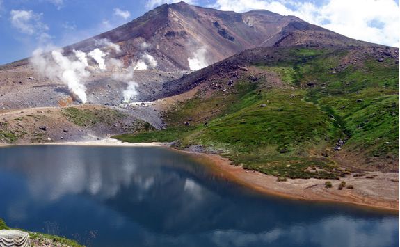 Crater lake in Daisetsuzan National Park