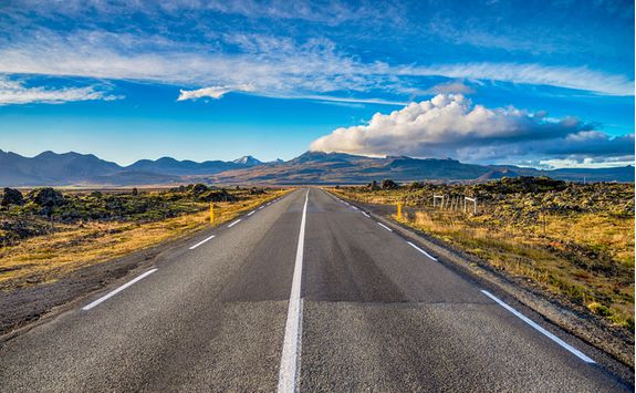 Long road stretching ahead
