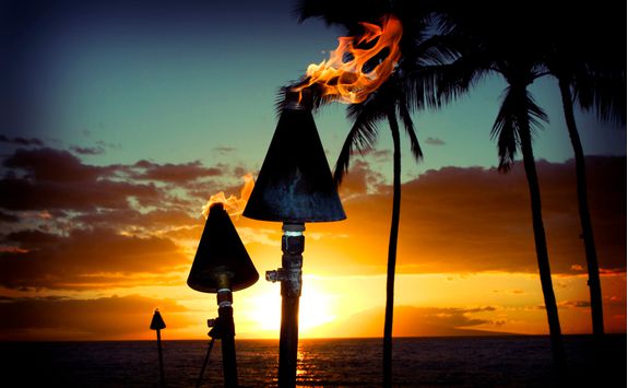 Tiki torches