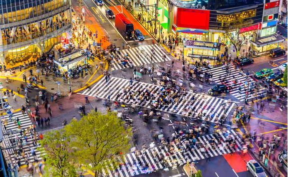 Shibuya Crossing in Tokyo, Japan