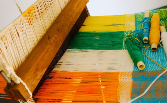 Thanjavur hand weaving
