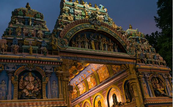 Meenakshi Temple at night