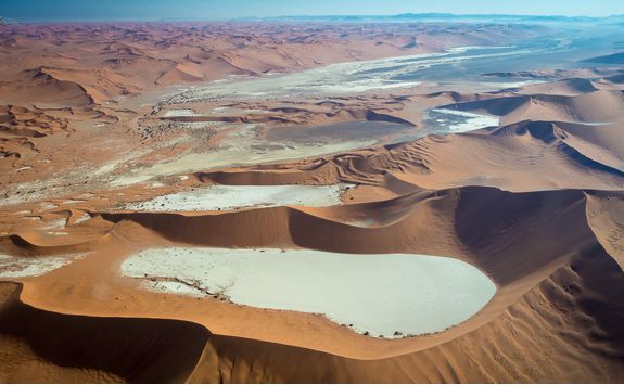 A view of craters in Kulala Namibia