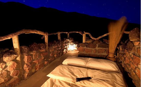 Sleeping outdoors below the stars