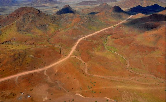 Damaralands from the air