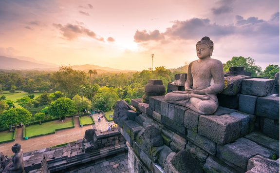 Borobudur statue in Java