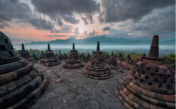 A view from Borobudur