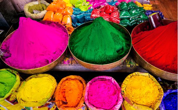 jaipur market coloured dye